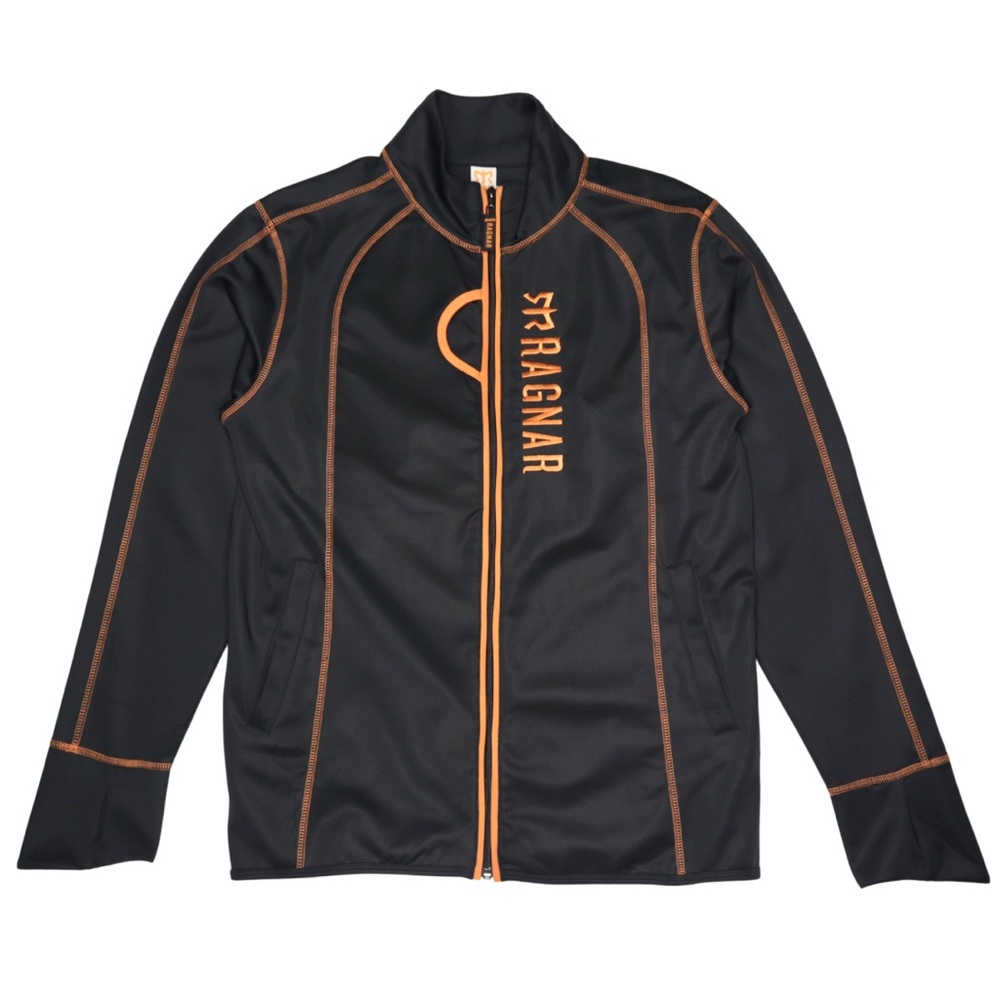 Ragnar Relay Official Racing‎ Jacket Mens Large Gray Full Zip Running Race
